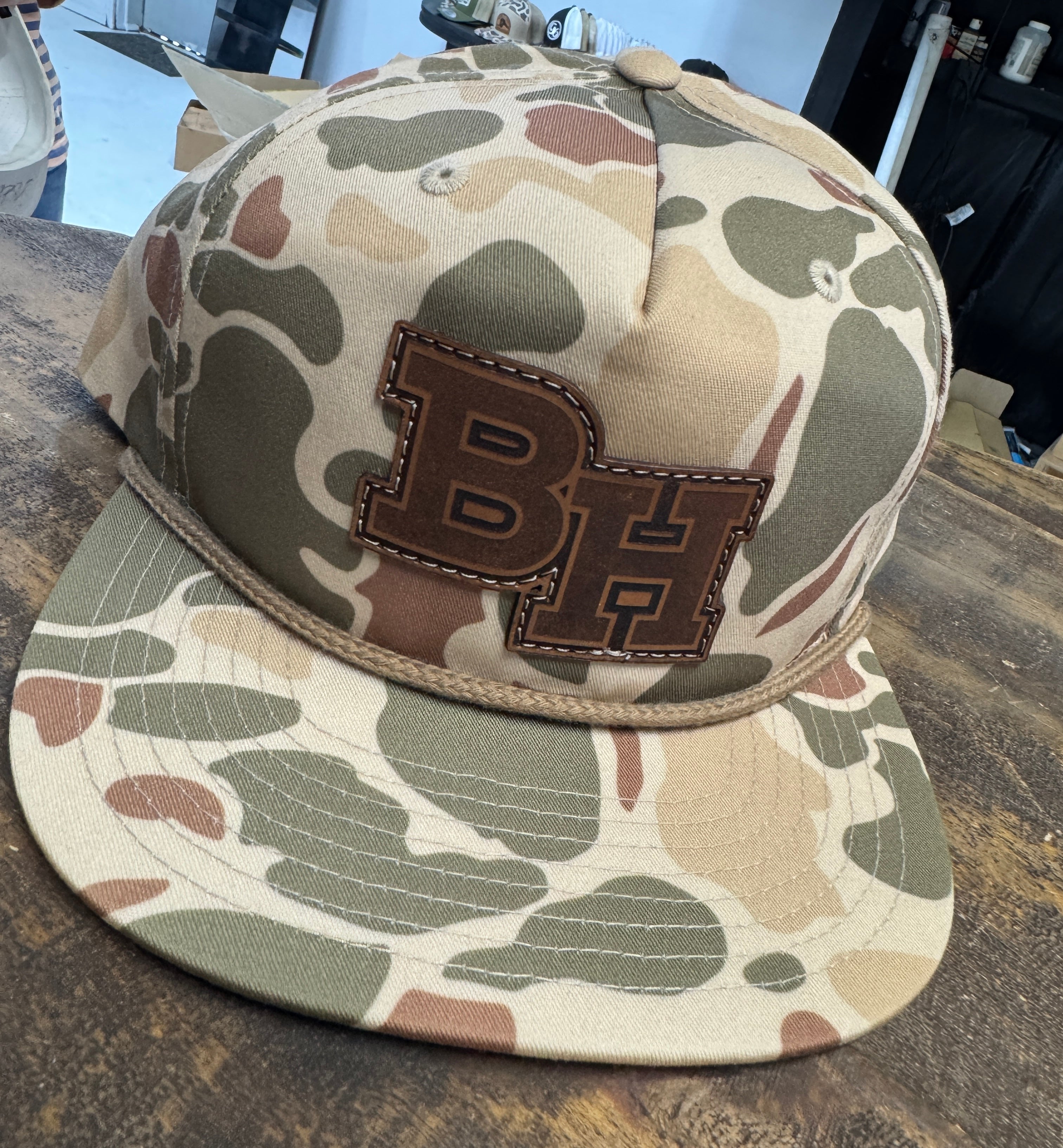 Camo BH Leather – Baytown Hat Co.